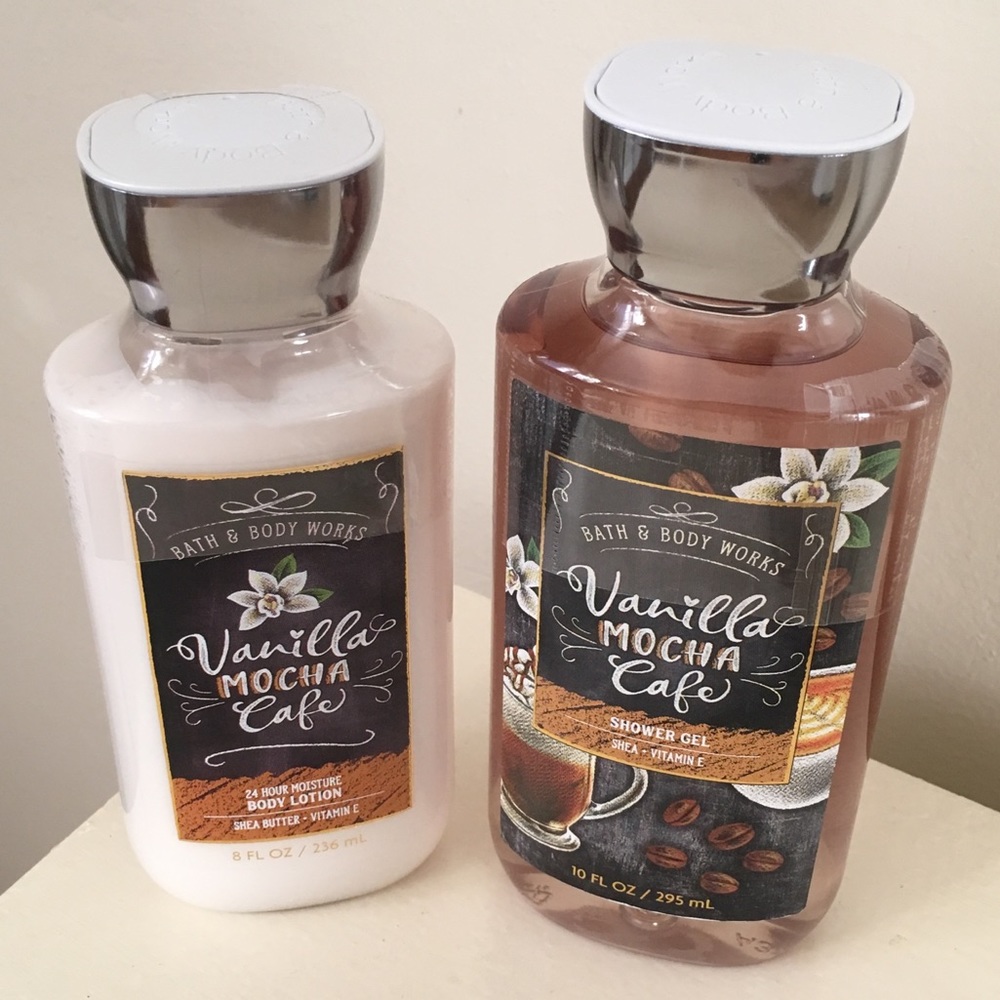 Bath & Body Works Vanilla Mocha Cafe Set